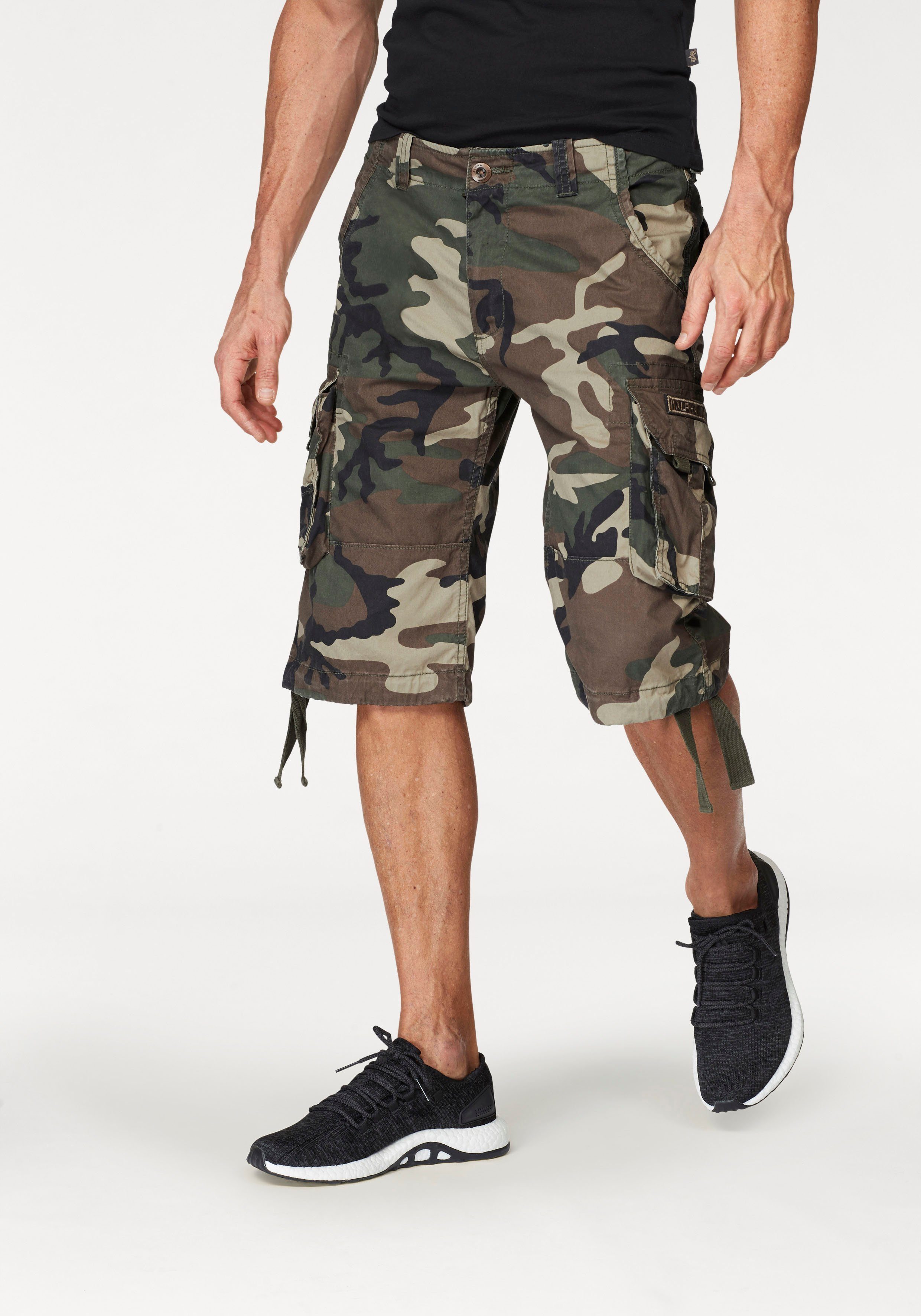 Alpha Industries Cargobermudas Jet Short tarnfarben