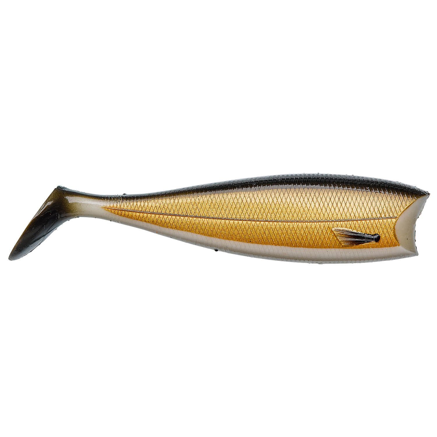 Illex Kunstköder Illex Nitro Shad 120 Gummifisch sinkend, (4-St) Golden Fish