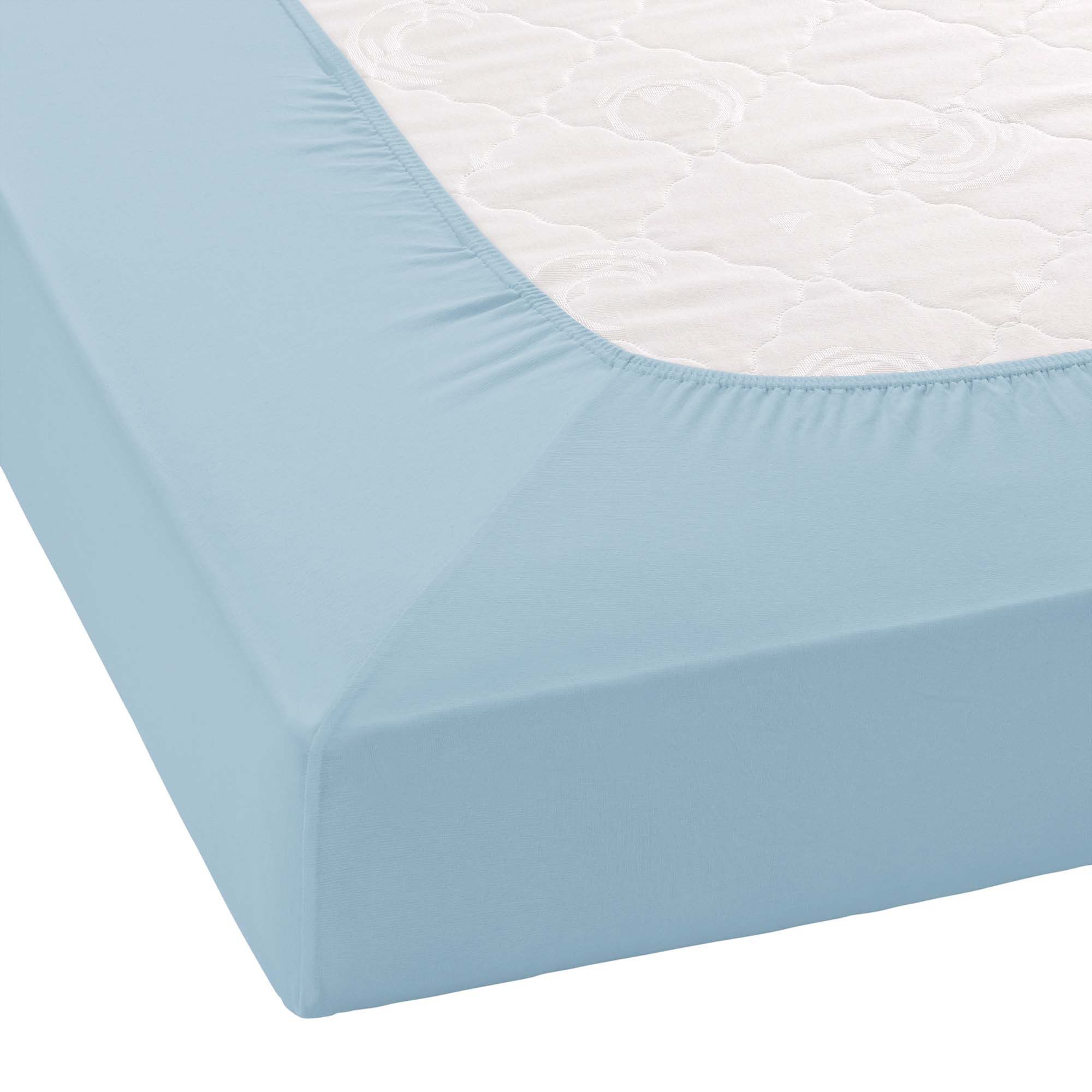 Janine Spannbettlaken ELASTIC 5002 Jersey Bettlaken mit Elasthan, 190 g/m², Jersey-Elasthan, Gummizug: rundum, (1 Stück), für Matratzen bis 35 cm Höhe, 95% Baum – Bild 3 von 4