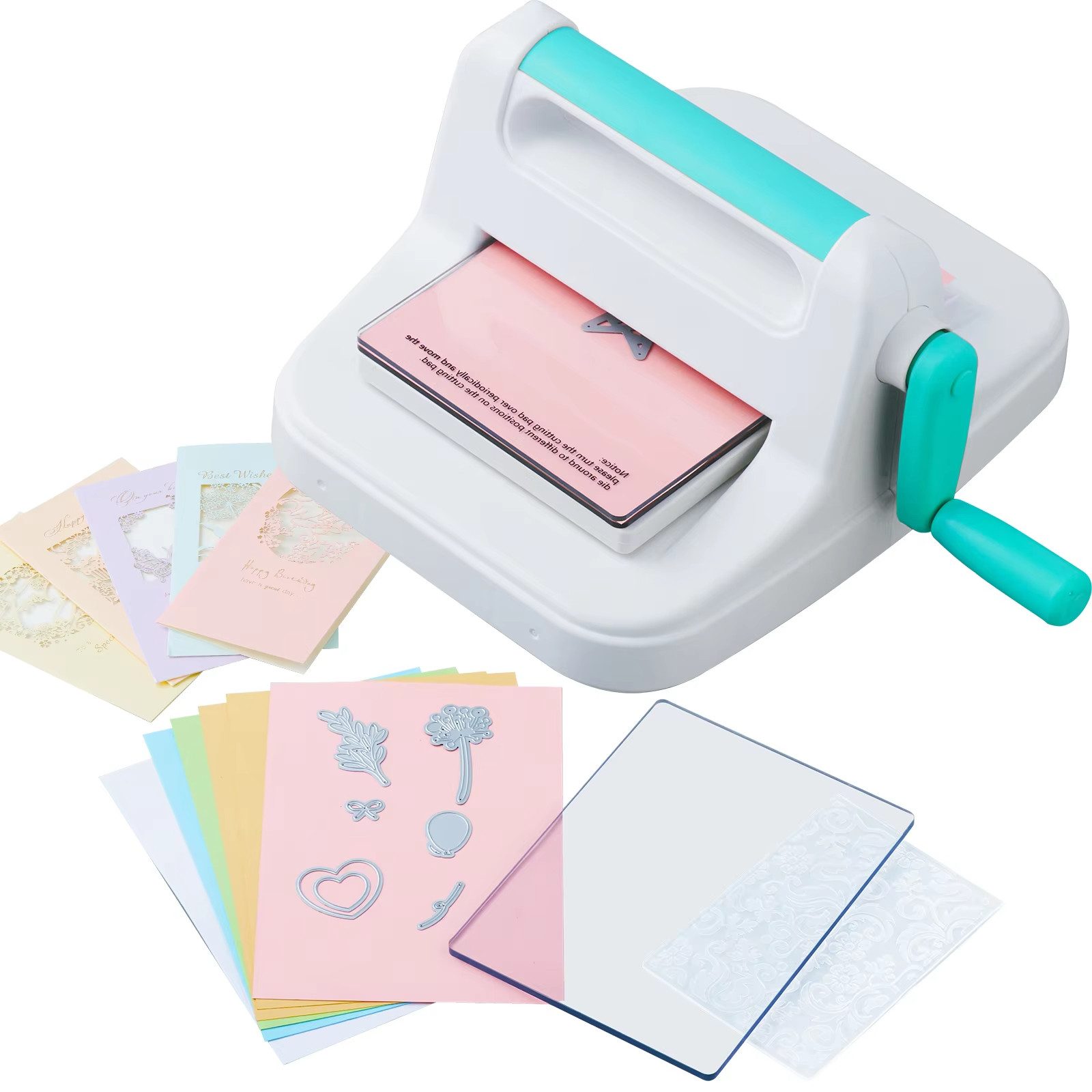 Insma Papierschneidegerät, Manuelle A5 Stanz- und Prägemaschine für Scrapbooking & Karten