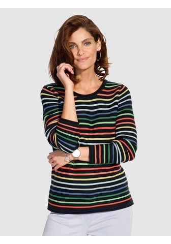 Пуловер с красочный Ringeldessin