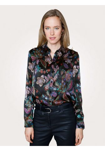 Блузка из шелка с цветочный узор