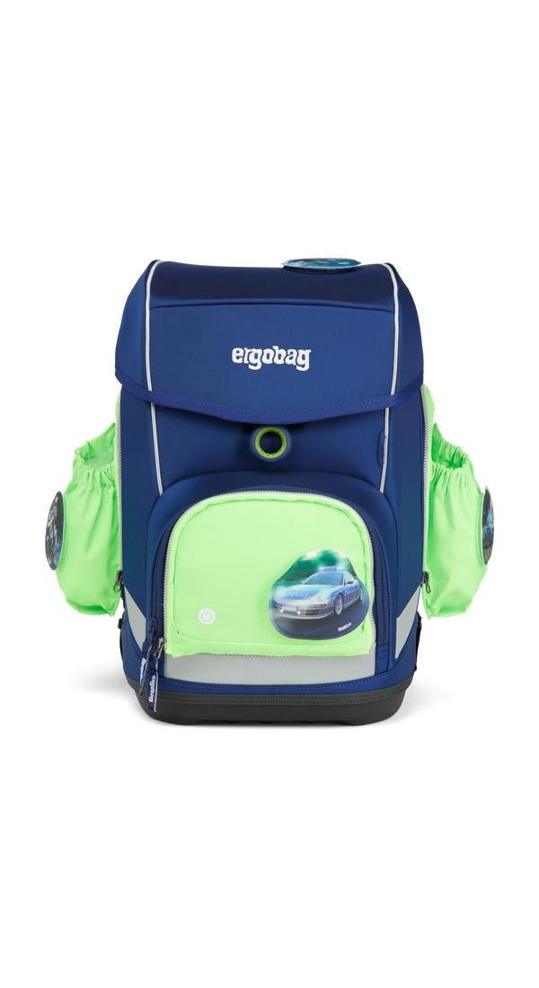 ergobag Schulranzen Fluo LED Seitentaschen Set, reflektierend