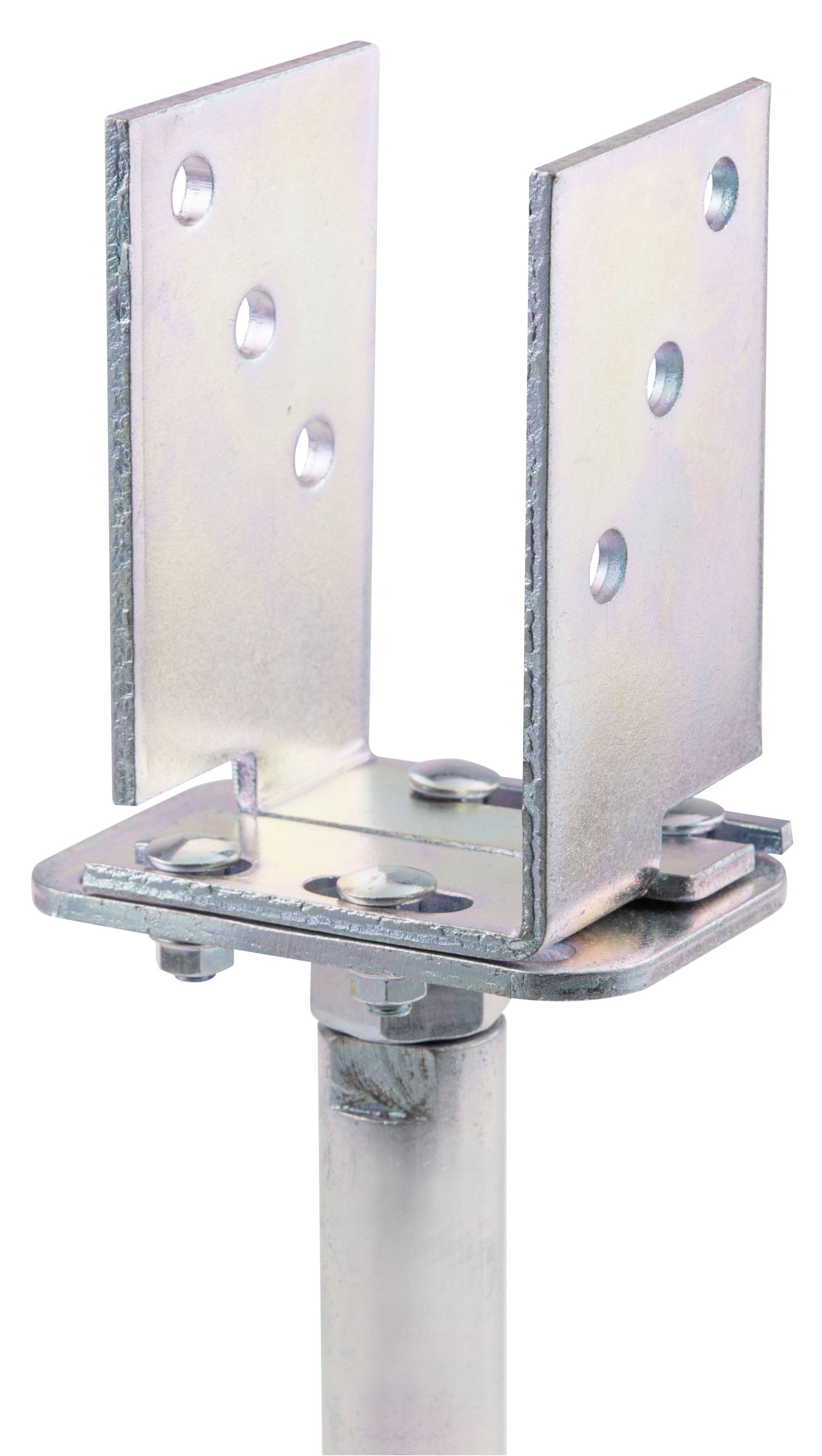 Alberts Pfostenträger Alberts 8 x U-Pfostenträger, Breite 71 - 161 mm, Bodenabstand 150 - 19, (8-St), 8x Alberts U-Pfostenträger im Bundle, galvanisch verzinkt, – Bild 4 von 5