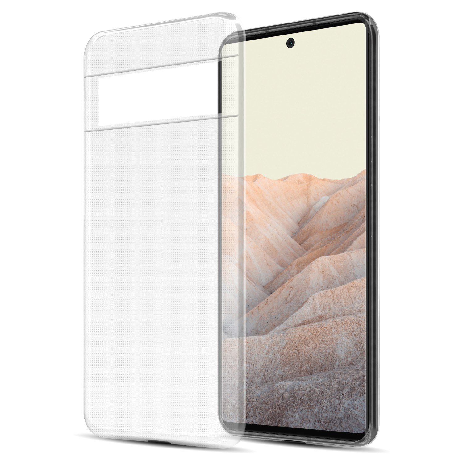 Cadorabo Handyhülle für Google PIXEL 6 PRO Hülle Google PIXEL 6 PRO, Hülle TPU Silikon Handy Schutzhülle Slim Transparent Case Cover