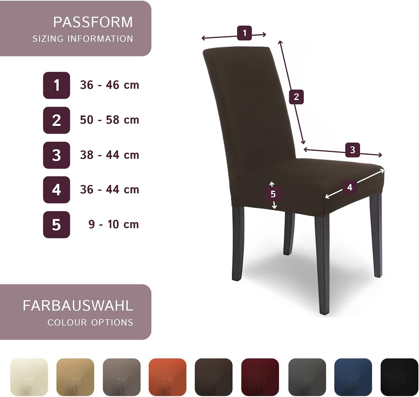 sh SCHEFFLER-HOME LIVE HOMESTYLE Stuhlhusse Moderner Stuhlbezug "Mia" aus Microfaser, abnehmbarer & waschbarer Spannbezug für Stühle – Bild 3 von 5