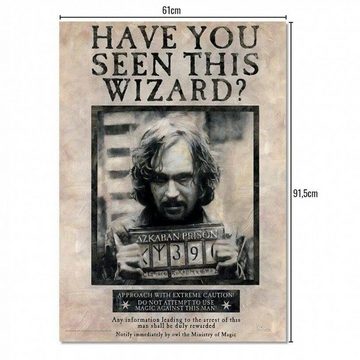 ABYstyle Poster Wanted Sirius Black - Harry Potter, Wanted Sirius Black