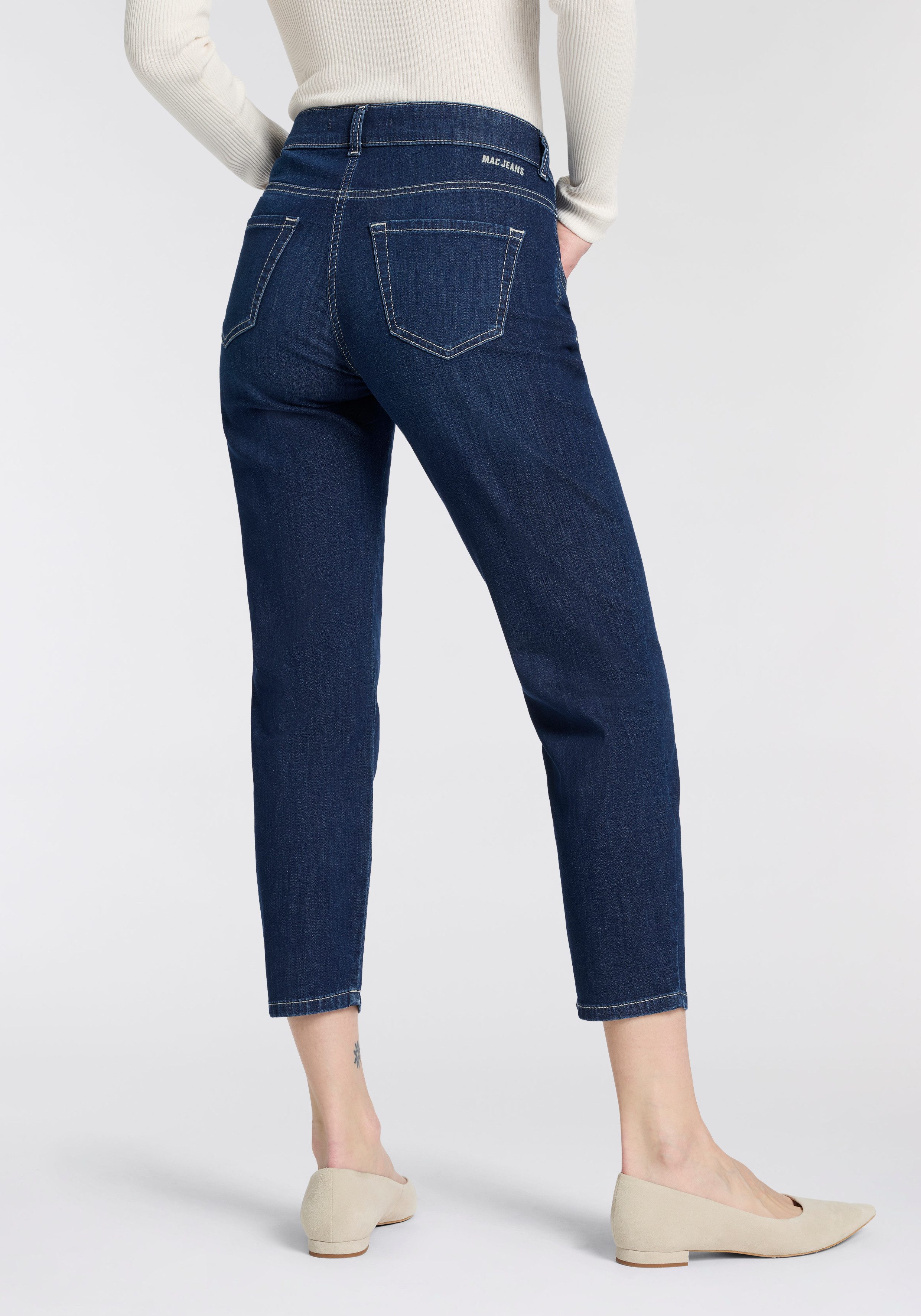 MAC Ankle-Jeans Slim 7/8 Kontrastfarbene Nähte