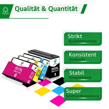 Greensky 8er Set ersetzt für HP 950 XL 951XL inklusive chip Tintenpatrone (Officejet Pro 8100 8110 8600 8610 8615 8616 8620 8625 8630 8640 8660 251dw 271dw 276dw Drucker)