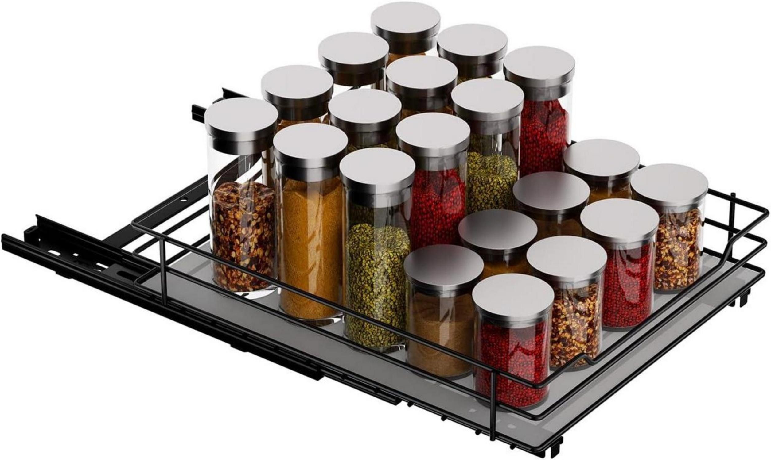 MAYZOLOP Gewürzregal Gewürzregal Ausziehbar Schrank Organizer günstig online kaufen