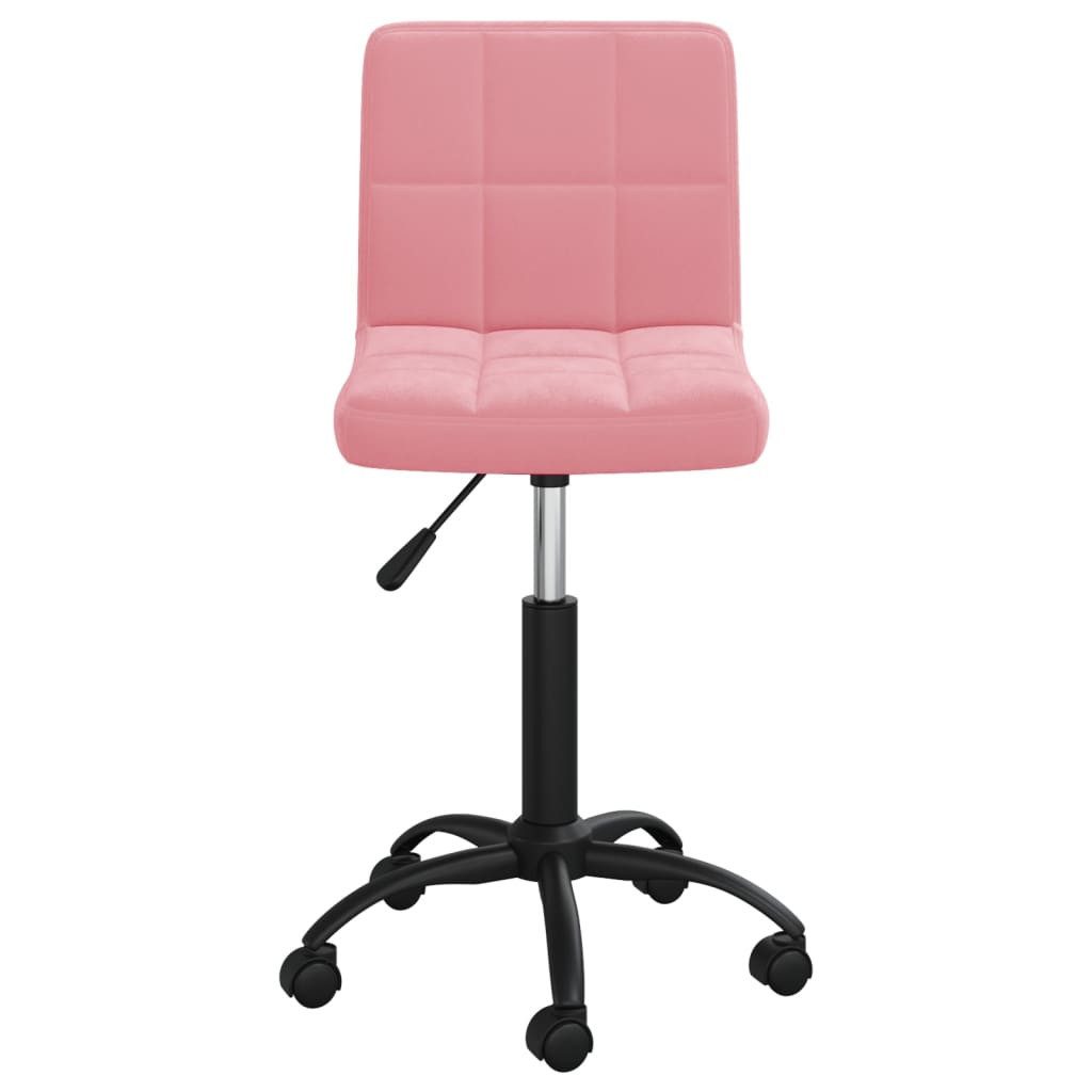 vidaXL Bürostuhl Bürostuhl Drehbar Rosa Samt günstig online kaufen