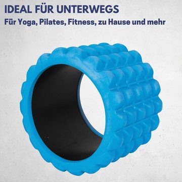 Best Sporting Pilatesrolle Mini Faszienrolle Rücken 10cm, Faszienroller in blau Pilatesrolle 300g, Schaumstoffrolle für Beweglichkeit und Durchblutung