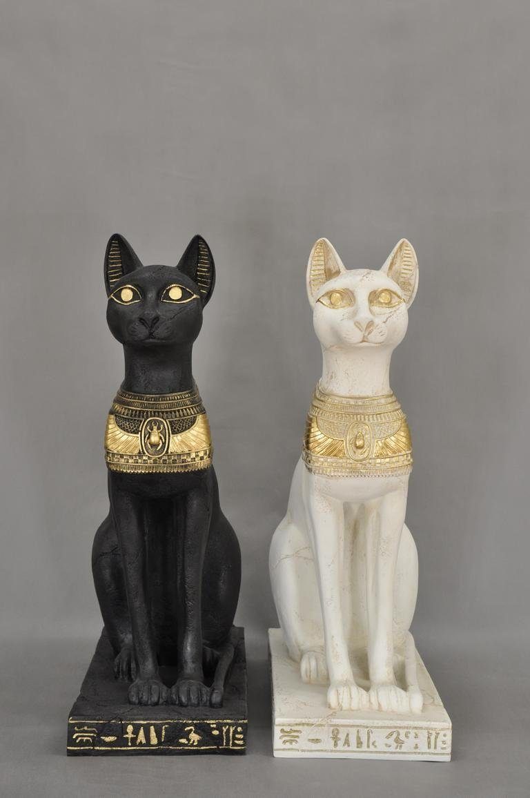JVmoebel Tierfigur Design Ägyptische Katze Figur Statue Skulptur Figuren Deko Neu P2880, Made in Europa