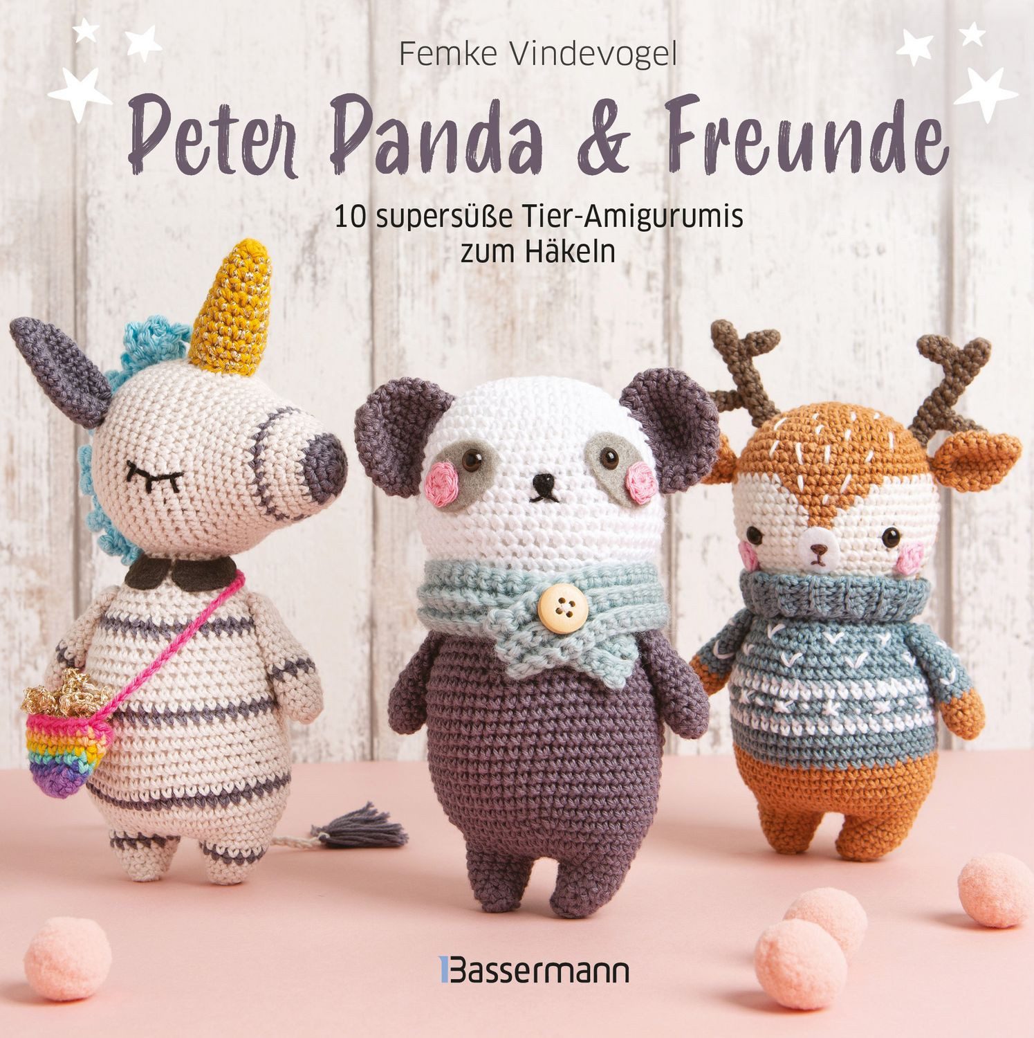 DIY-Buch Peter Panda & Freunde. 10 supersüße Tier-Amigurumis zum Häkeln Lustige Femke Vindevogel