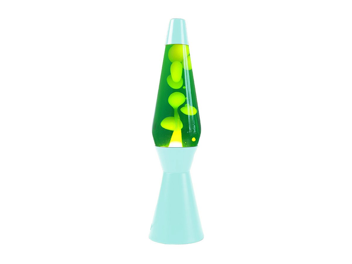 I-TOTAL Lavalampe -TOTAL® Lavalampe Magie Lavaspektakel Pastell Grünes Spaceship