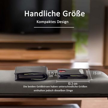 HYZULU Geldbörse Geldbörse,Geldbörse herren,Portmonee herren,Geldbeutel herren (1-tlg., 7 Kartenfächer, ltraflaches Kartenetui, RFID-Blockierung), Geschenke für Männer