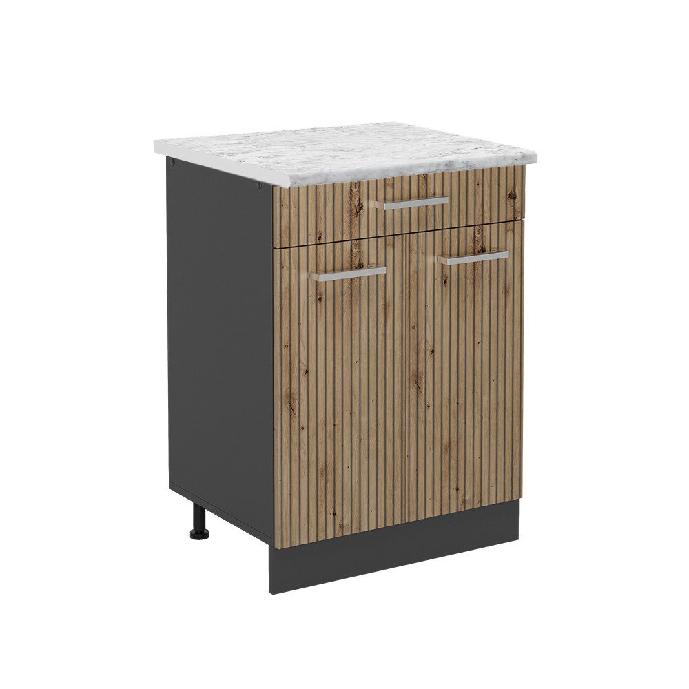 Vicco Unterschrank R-Line, Artisan-Eiche/Anthrazit, 80 cm, günstig online kaufen