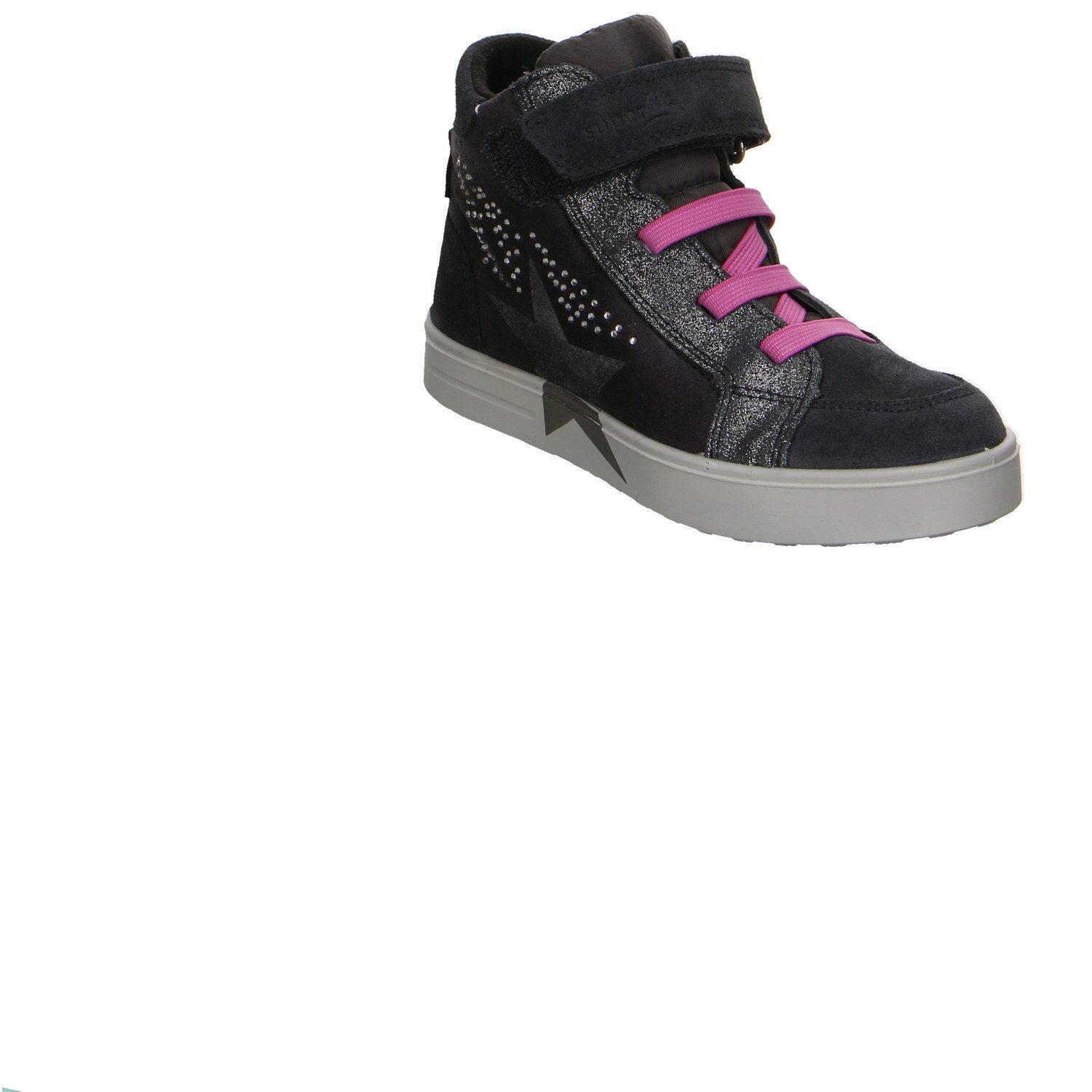 Superfit Superfit Stella Velour Klettstiefel Winter Mädchen grau Winterstiefelette – Bild 2 von 5