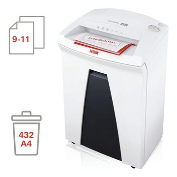 HSM Aktenvernichter SECURIO B24, Shredder, Partikelschnitt 1,9 x 15 mm, bis 11 Blatt, 35 Liter