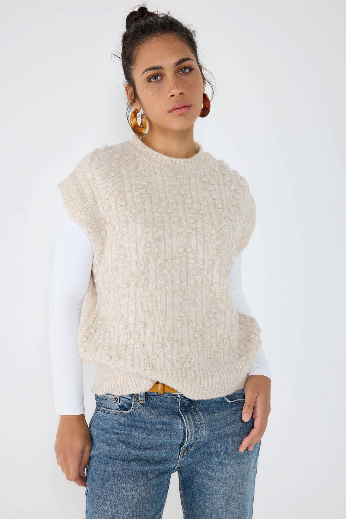 No Matter What Stricktop Geprägter Damenpullover günstig online kaufen