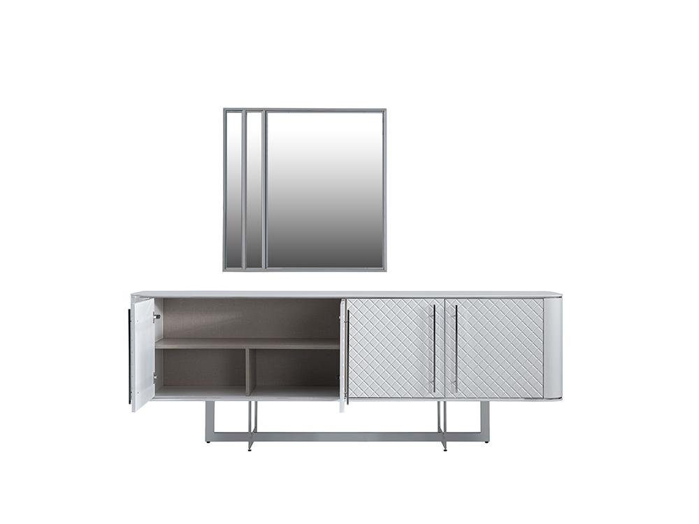Möbel Design Einrichtung St., mit JVmoebel Luxus Sideboard in Esszimmer Spiegel Sideboard (2 mit Spiegel), Sideboard Made Europa