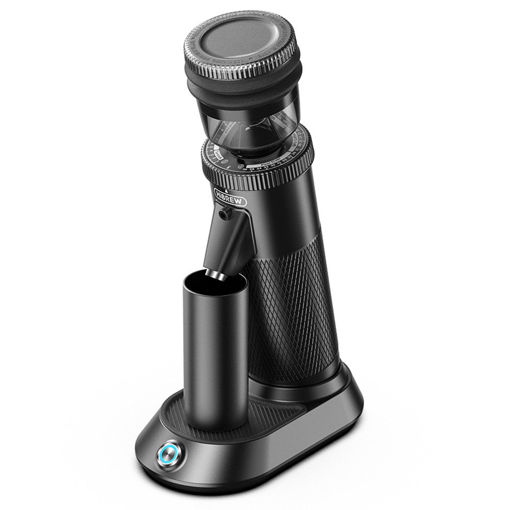HiBREW Kaffeemühle G5 48mm konischer Bohrer, 36-Gang-Mahlwerk einstellbar, 165 W, 50 g Bohnenbehälter, für Espresso/Türkisch/Übergießen/Mocca/Tropfkaffee
