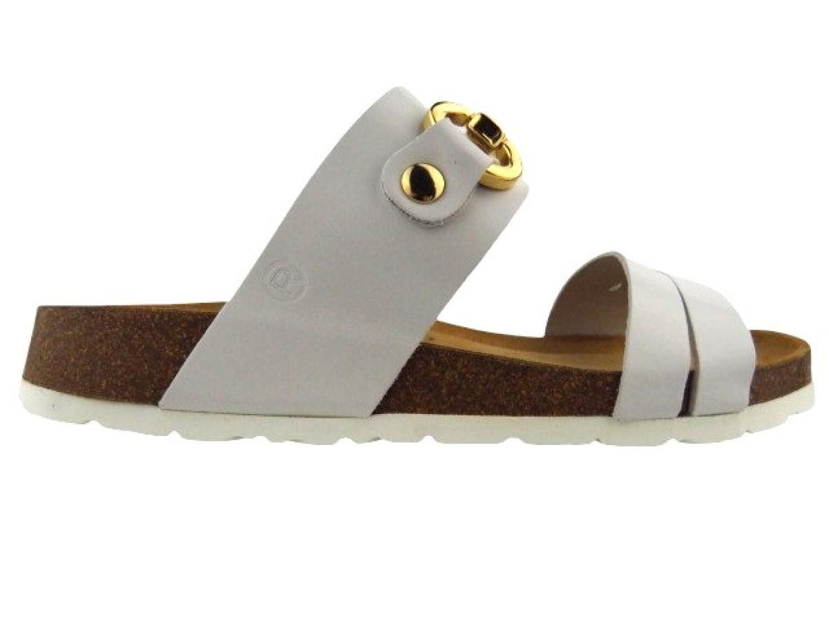 Rohde Leder weiss Pantolette