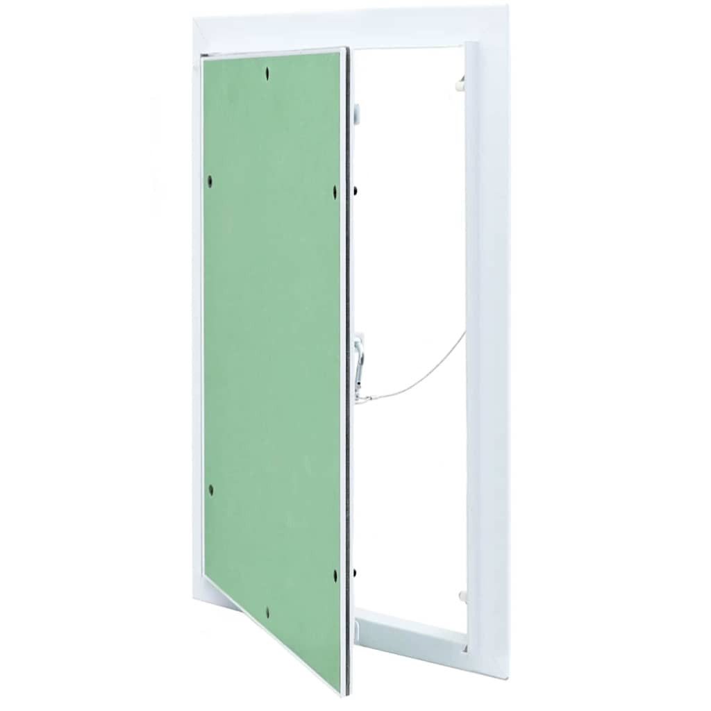 vidaXL Revisionsklappe Zugangstür Weiß 30 x 45 cm Aluminium und Gipskarton (1-St)