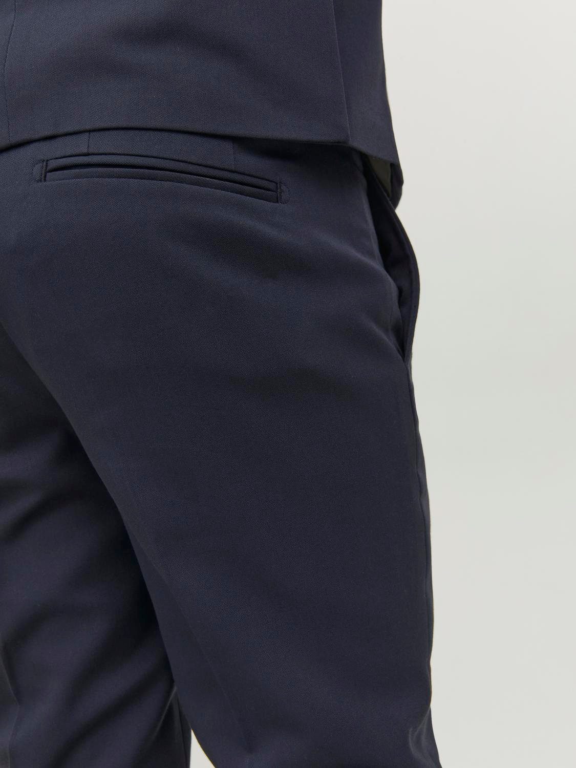 Jack & Jones Junior Anzughose JPRSOLAR elastisch, pflegeleicht, komfortabel unifarben, modisch, slim fit, Web