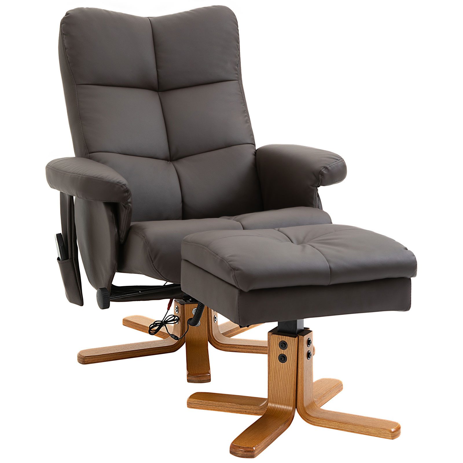 Massagesessel Multifunktionaler Relaxsessel,Fernsehsessel,mit Hocker