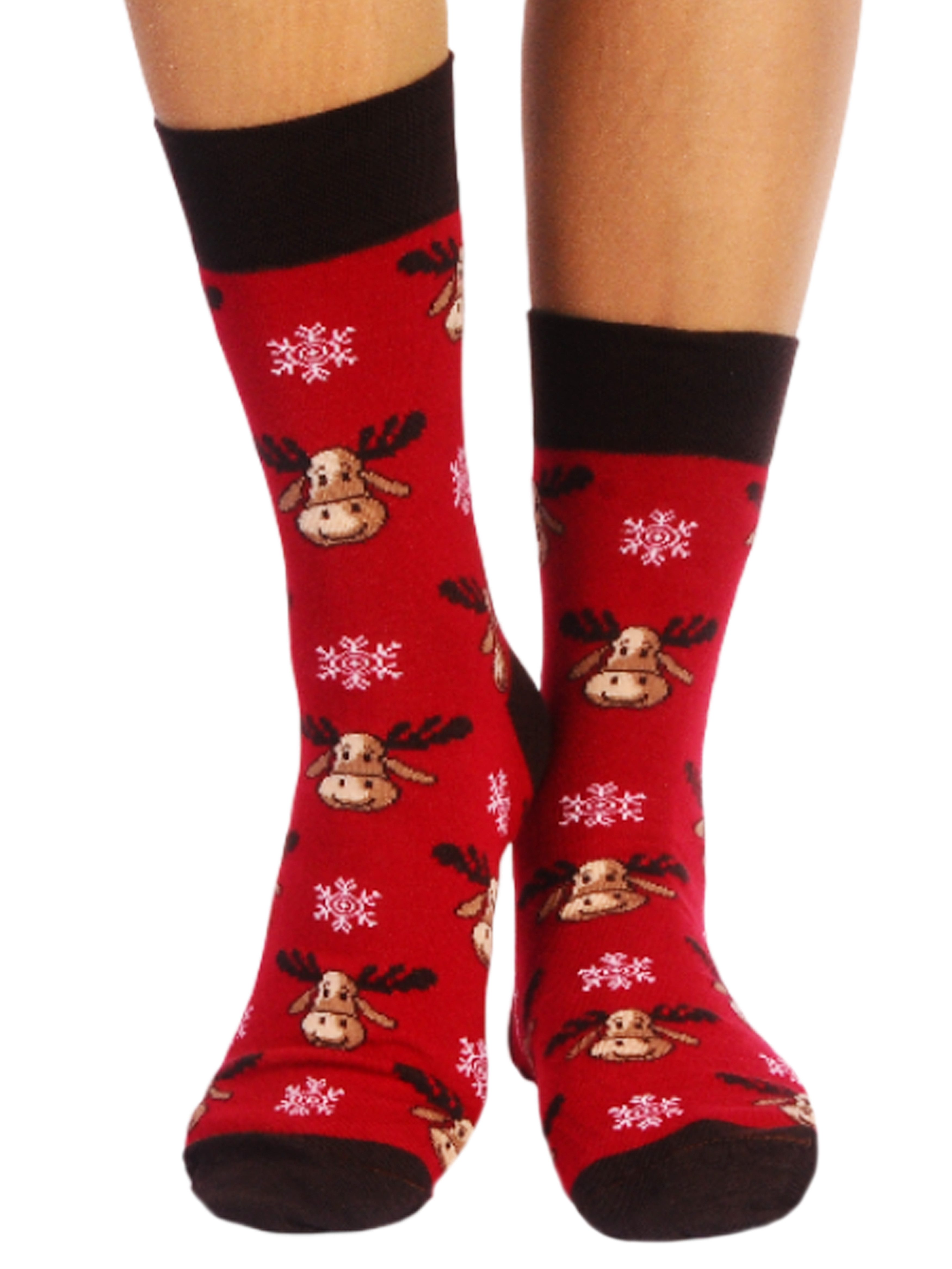 Socken Weihnachtssocken weihnachtliche socks Strümpfe in Weinrot