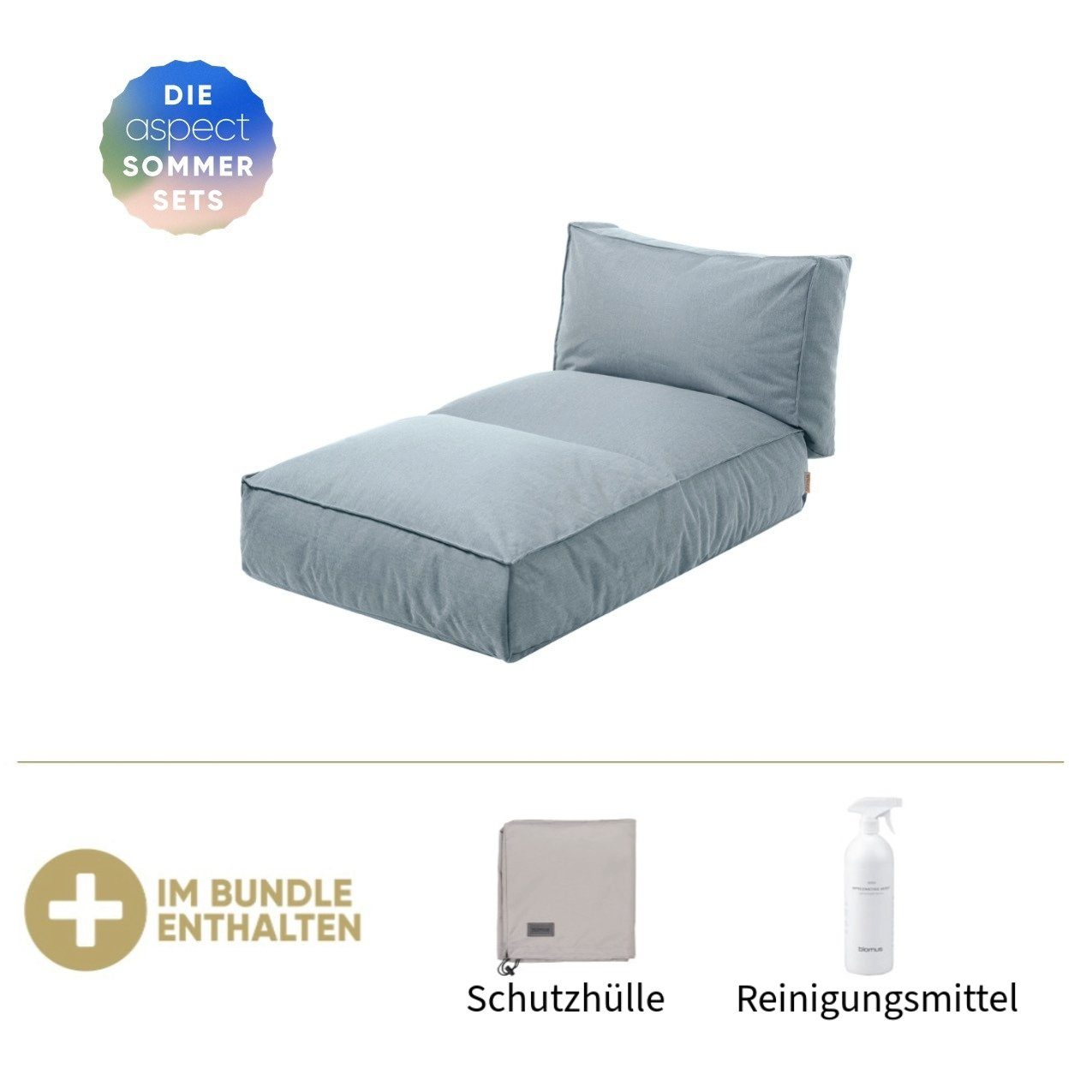 blomus Daybed Blomus Bett S STAY Ocean, inkl. GRATIS Schutzhülle & Reinigungsmittel