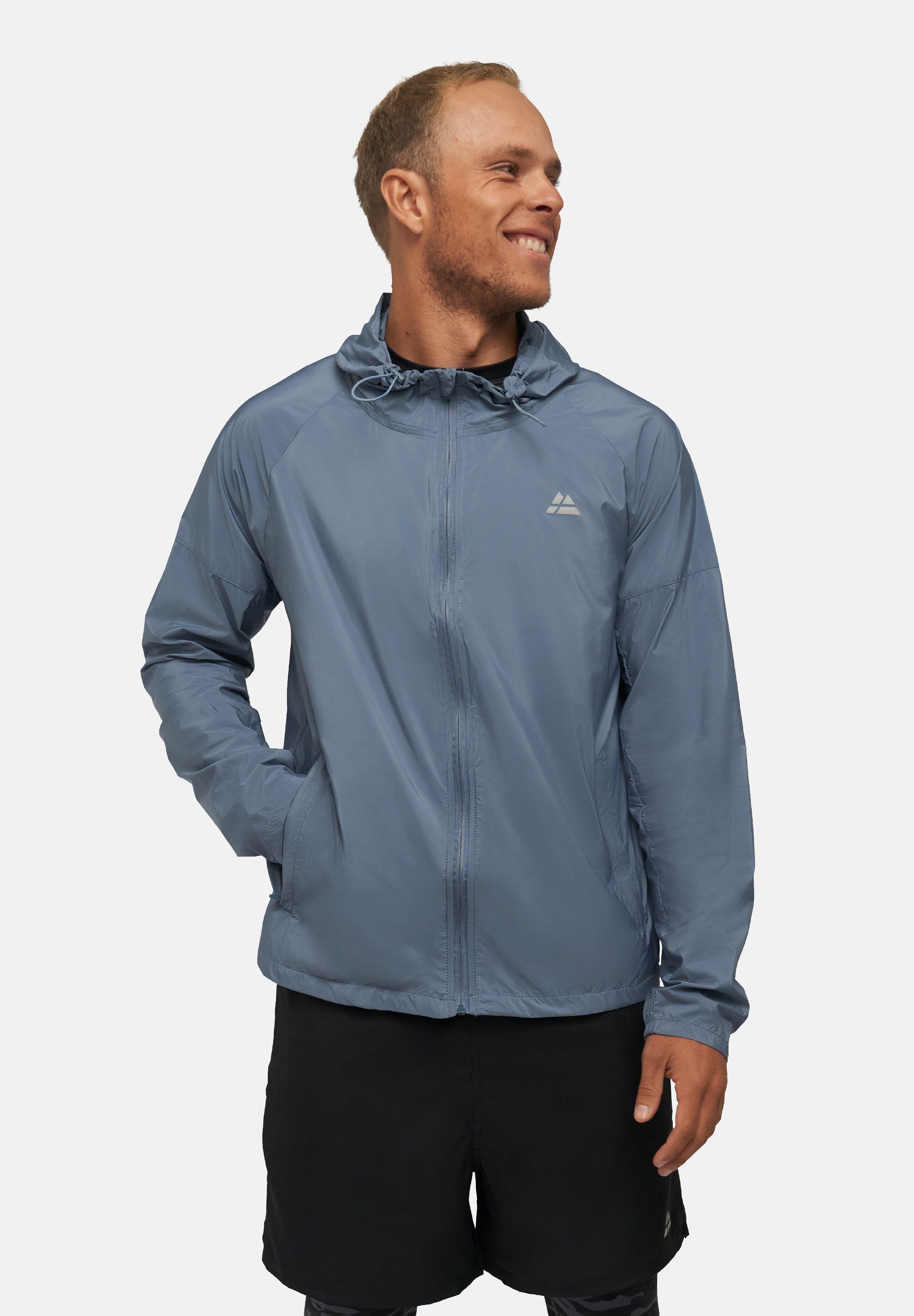 DANISH ENDURANCE Windbreaker Airguard Running Windbreaker Laufjacke mit Kapuze & Full Zip
