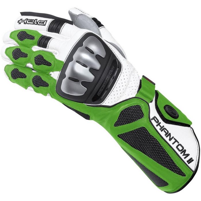Held Biker Fashion Motorradhandschuhe Held Phantom II Handschuh weiß / grün
