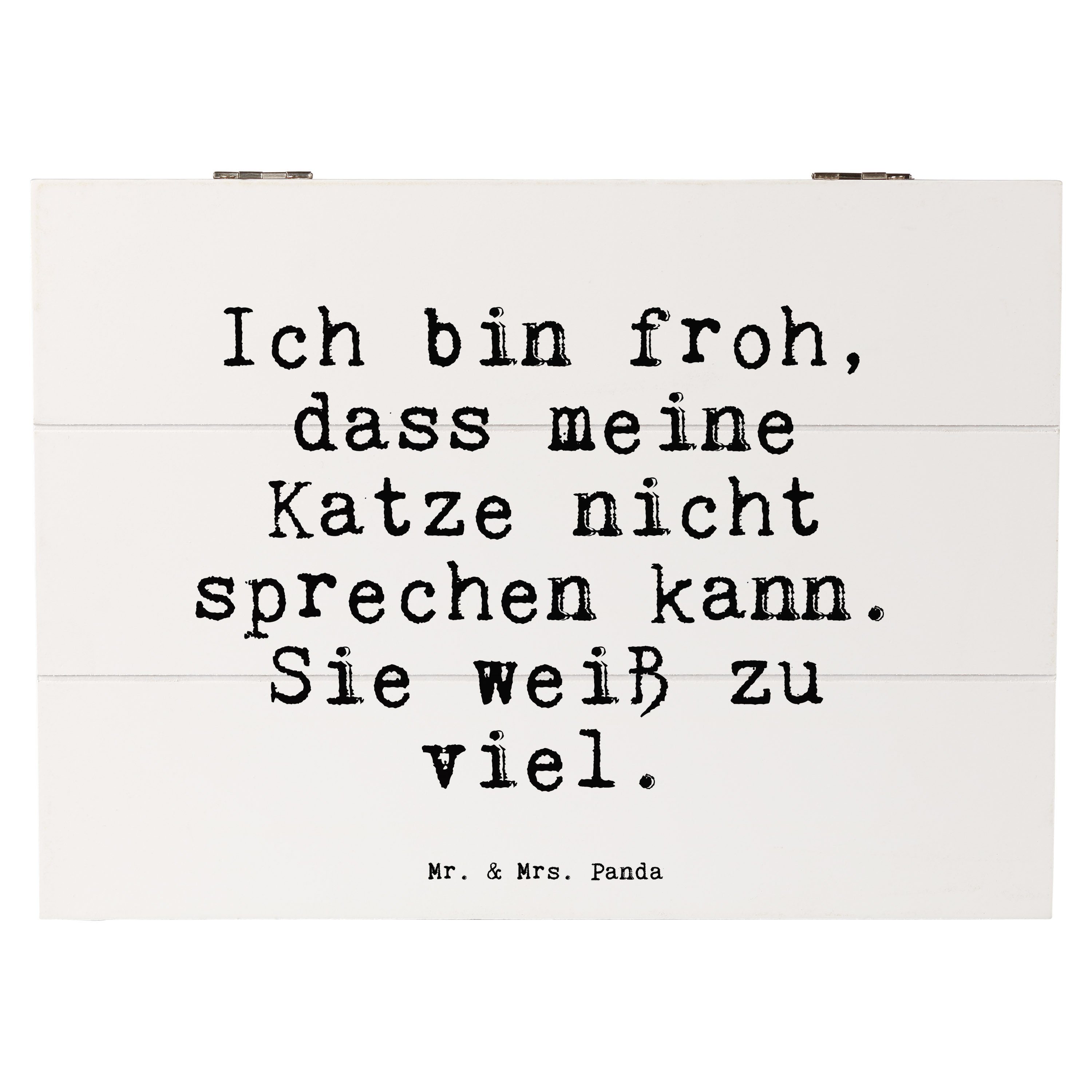 Mr. & Mrs. Panda Dekokiste »Ich bin froh, dass... Weiß Geschenk