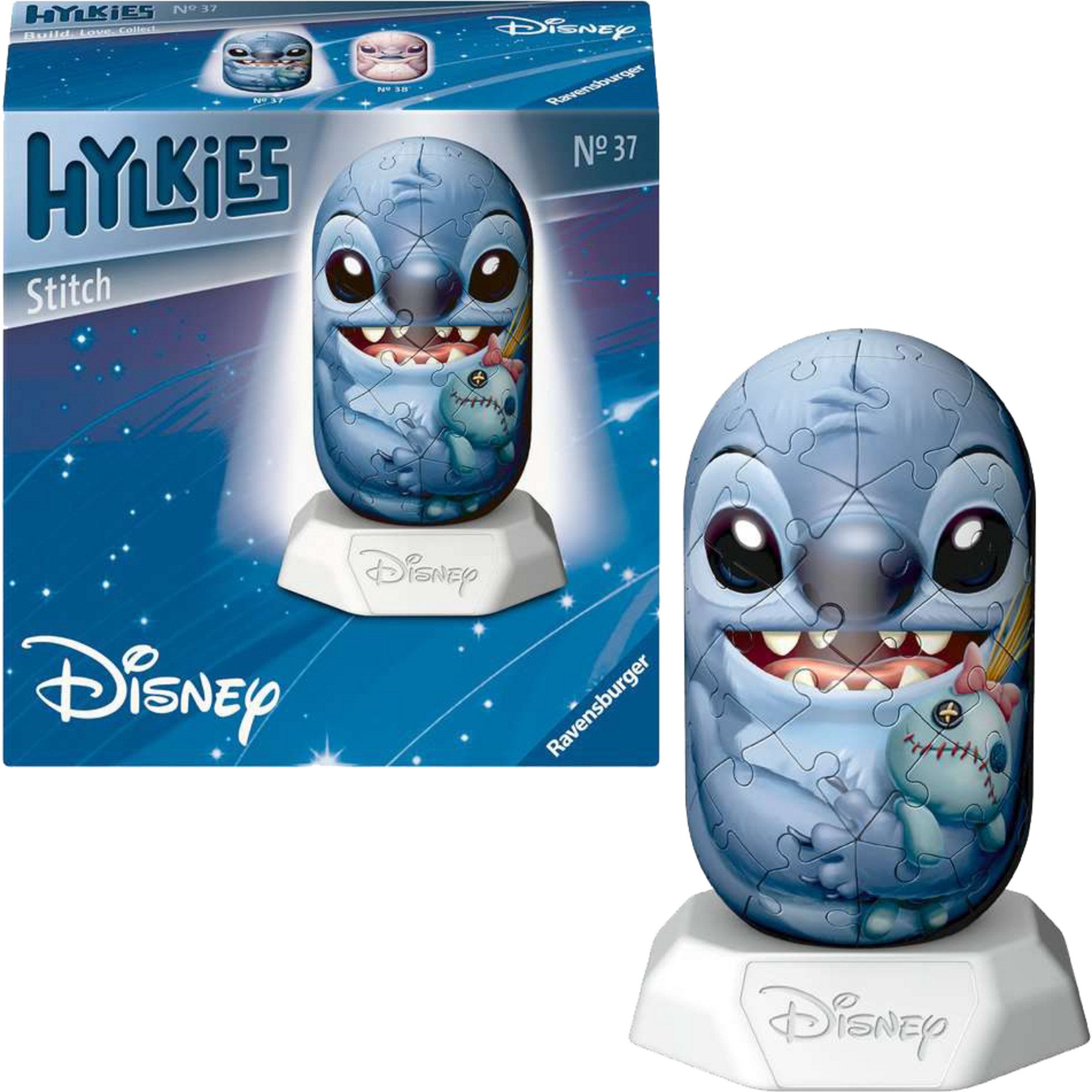 Ravensburger Puzzle Ravensburger 3D Puzzle Hylkies Disney Stitch -, 54 Puzzleteile