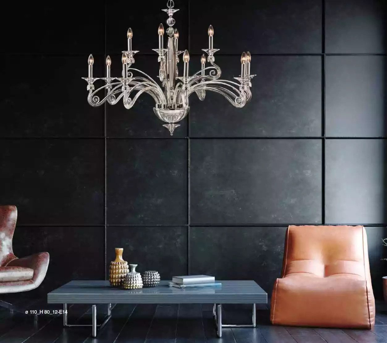 JVmoebel Kronleuchter Luxuriöser Kristallkronleuchter für elegantes Wohndesign, Made in Europa