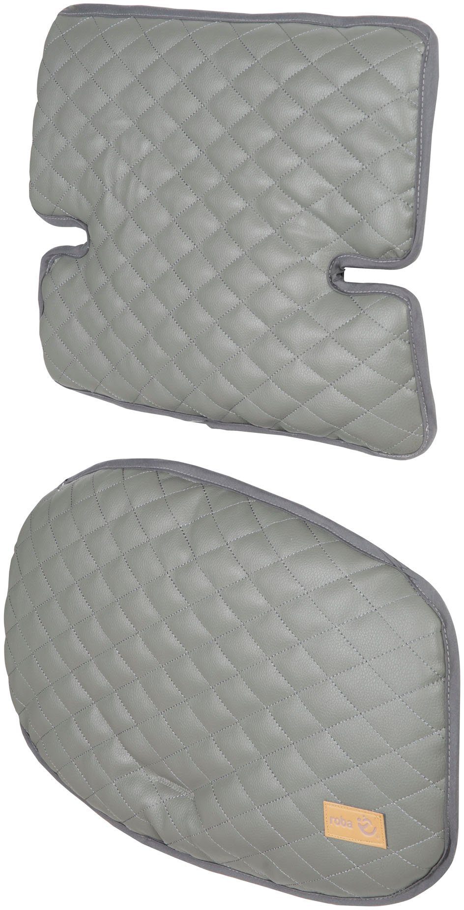 roba® Sitzverkleinerer Sit Up Luxe, stone gesteppt, 2-teilig, (2-tlg)