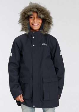 Jack Wolfskin 3-in-1-Funktionsparka B ELK ISLAND 3IN1 PARKA - für Kinder Wasserdicht & Winddicht & Atmungsaktiv