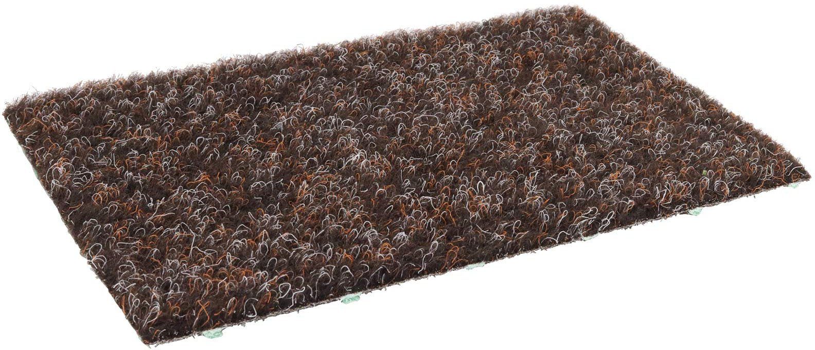 Primaflor-Ideen in Textil Kunstrasen Kunstrasen GREEN, Made in Netherlands, rechteckig, Höhe: 7,5 mm, braun, mit Noppen, strapazierfähig, witterungsbeständig & wasserfest