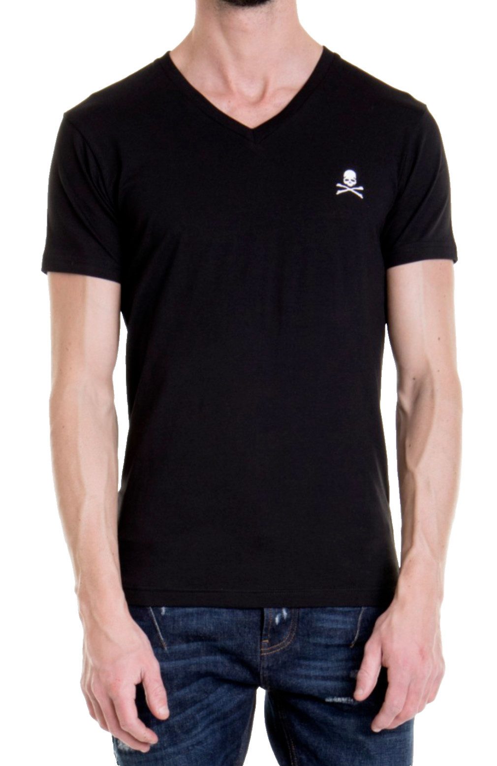 Philip Plein T-Shirt V-Neck Retro Slim günstig online kaufen