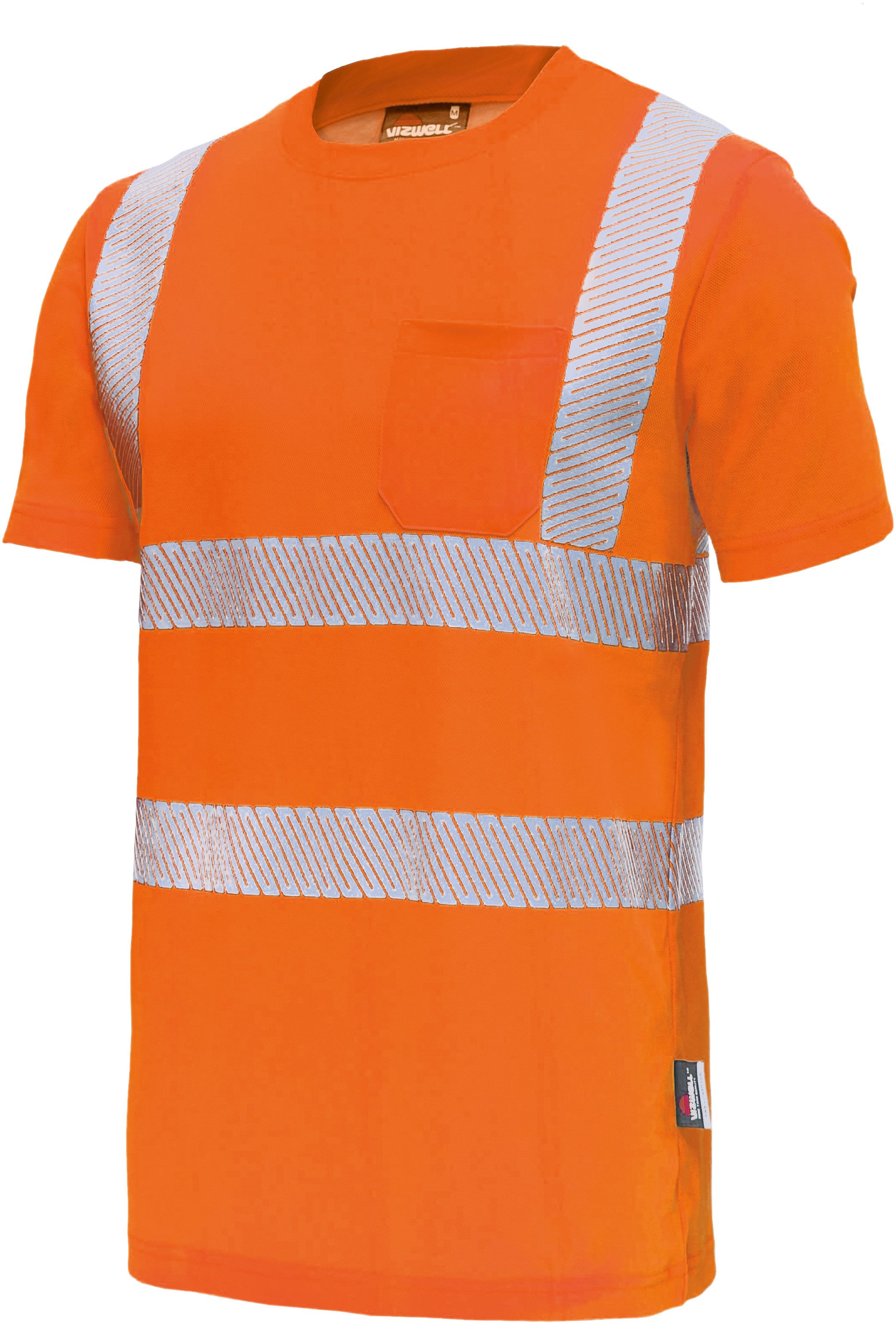 vizwell Warnschutz-Shirt Warnschutz T-Shirt Arbeitsshirt mit günstig online kaufen