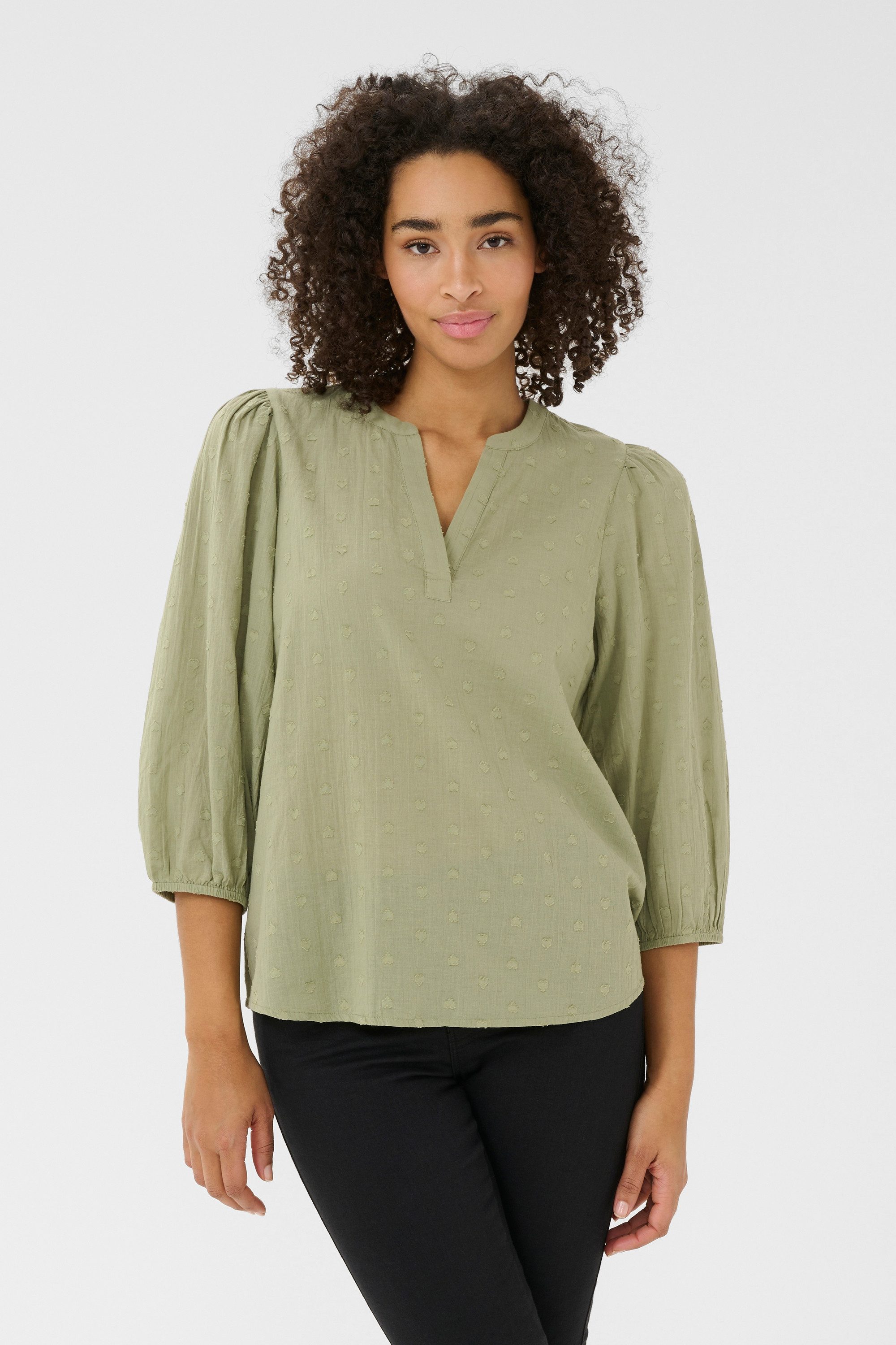 Langarmbluse Bluse langarm KAjollia