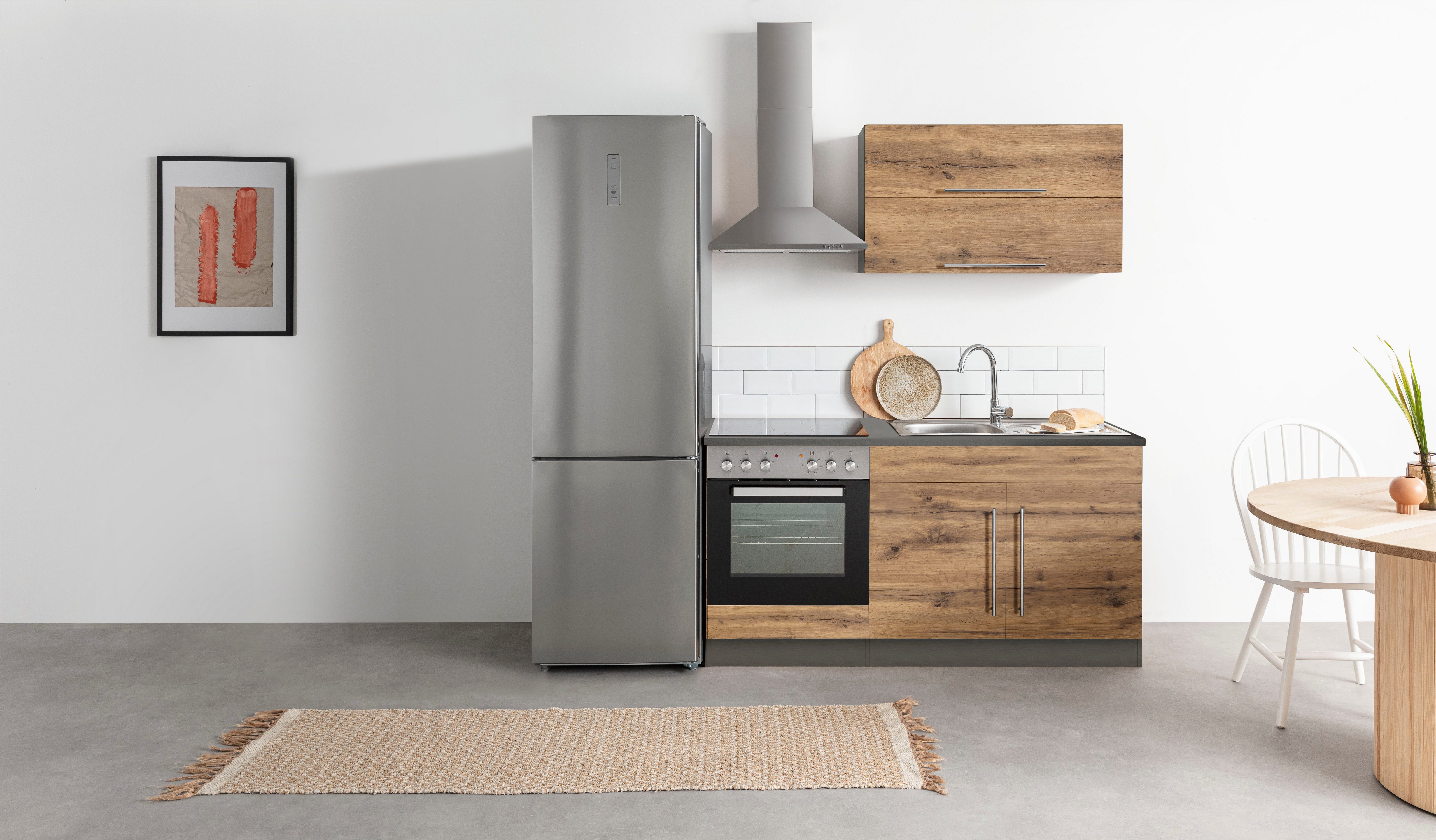 KOCHSTATION Küchenzeile KS-Samos, Breite 160 cm, wahlweise mit E-Geräten un günstig online kaufen