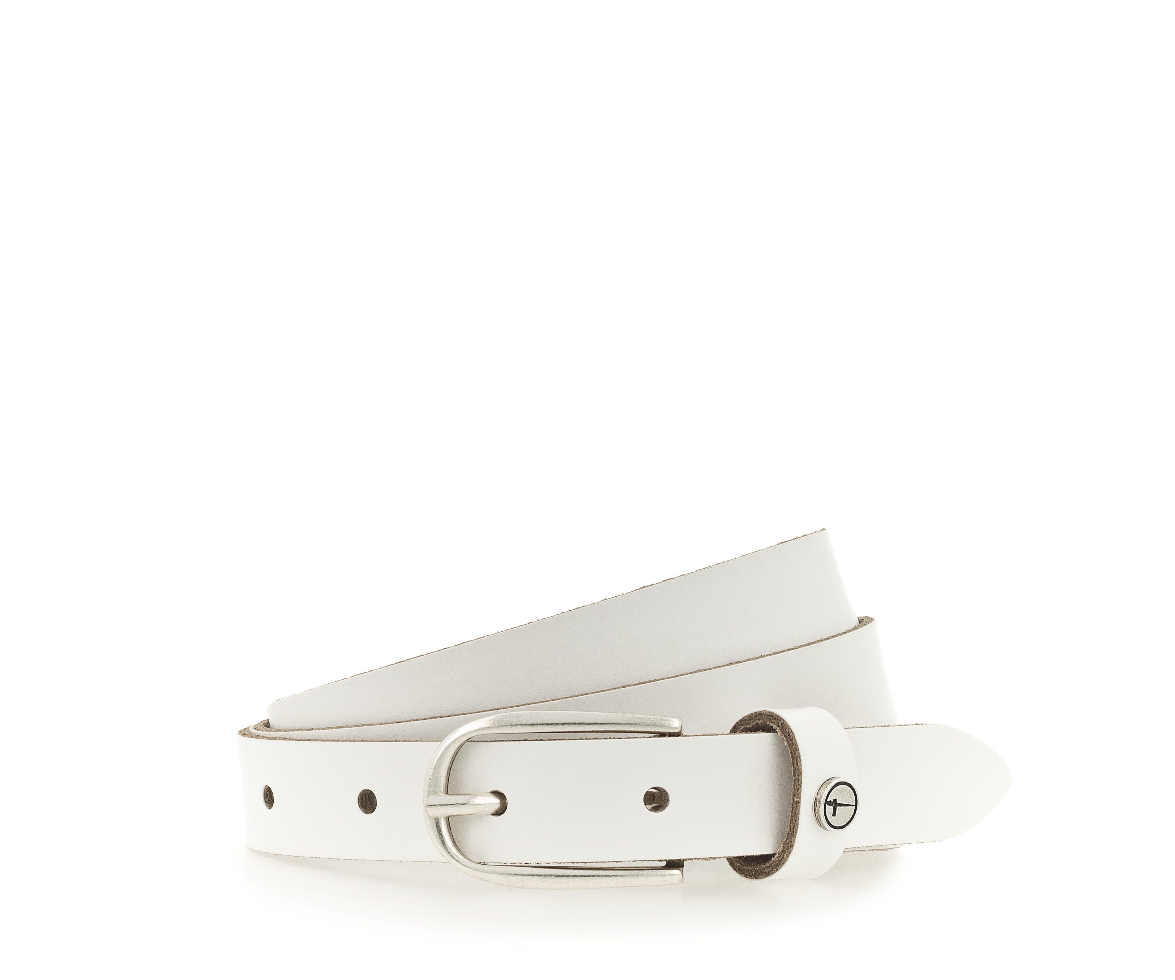 Tamaris Ledergürtel "Cassia Silver" weiches Rindleder mit leichter Narbung, schmal