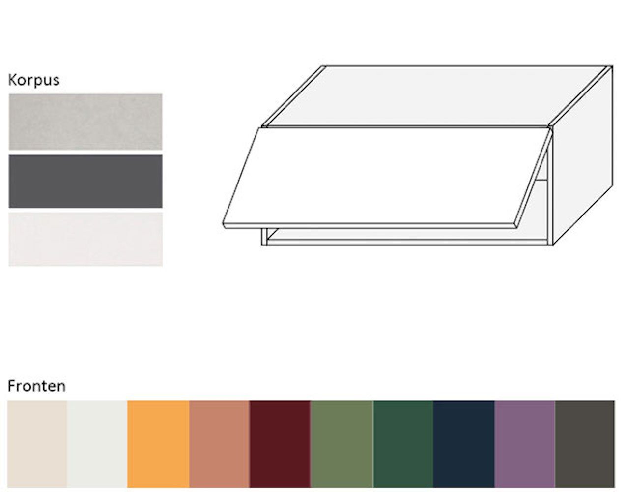 Feldmann-Wohnen Klapphängeschrank Tivoli (Tivoli, 1-St) 90cm Front- und Korpusfarbe wählbar 1-türig