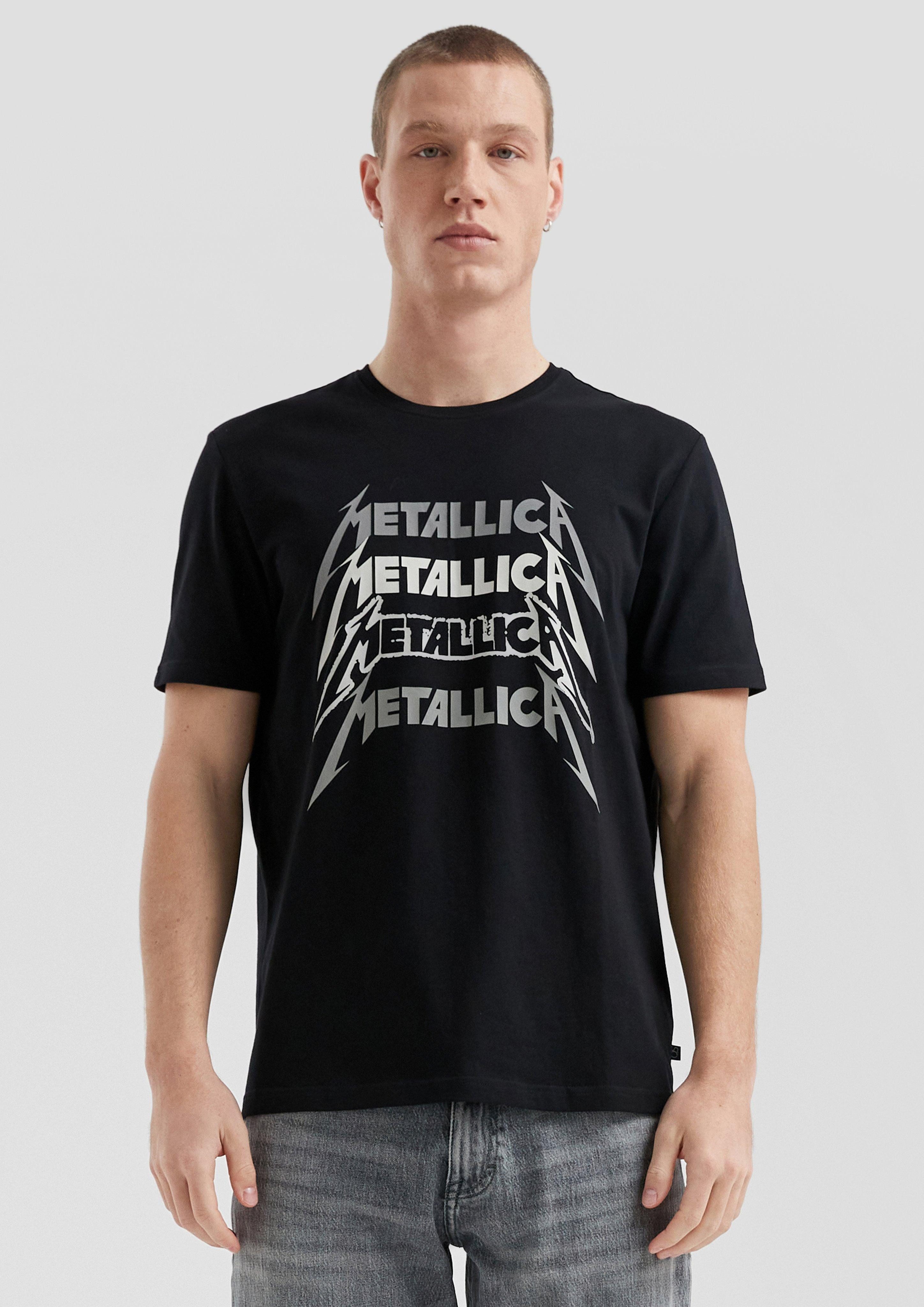 QS Kurzarmshirt Metallica® Band-Shirt mit Wascheffekt günstig online kaufen
