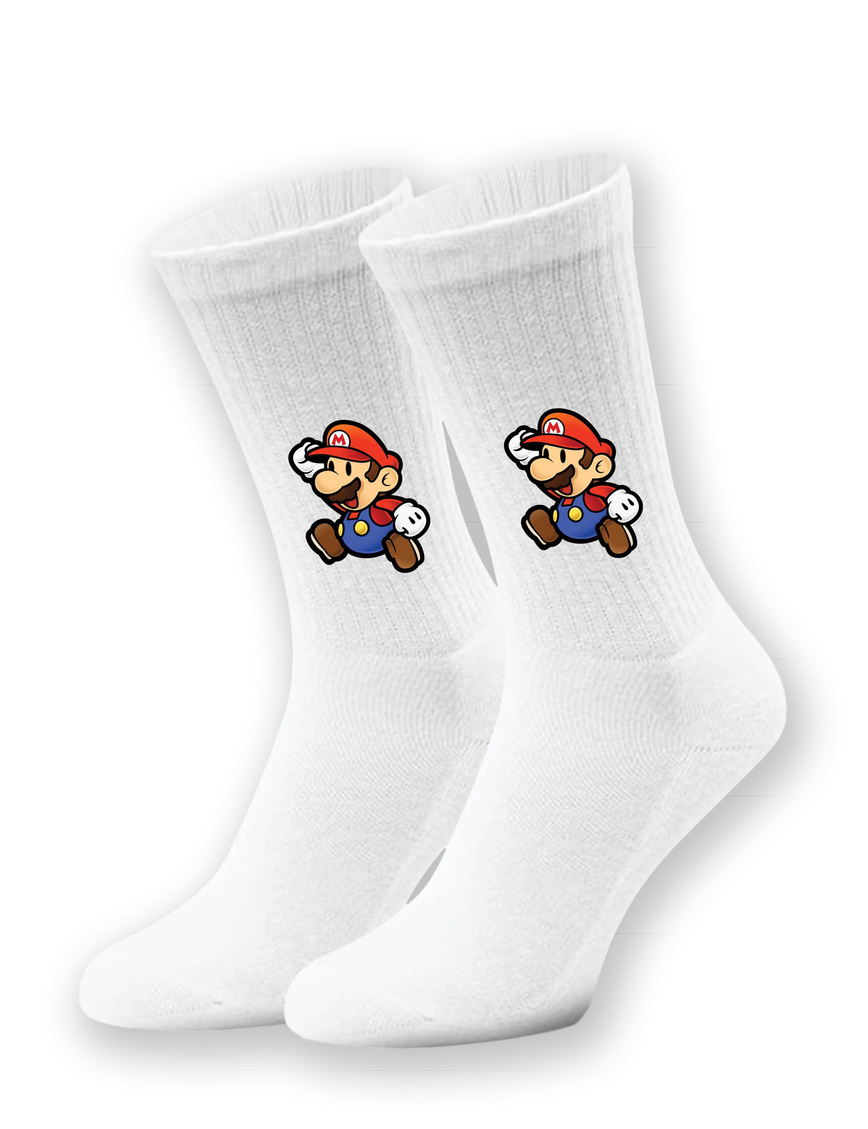 Youth Designz Tennissocken Mario Unisex Socken Geschenk mit verstärkter Verse und Zehenbereich