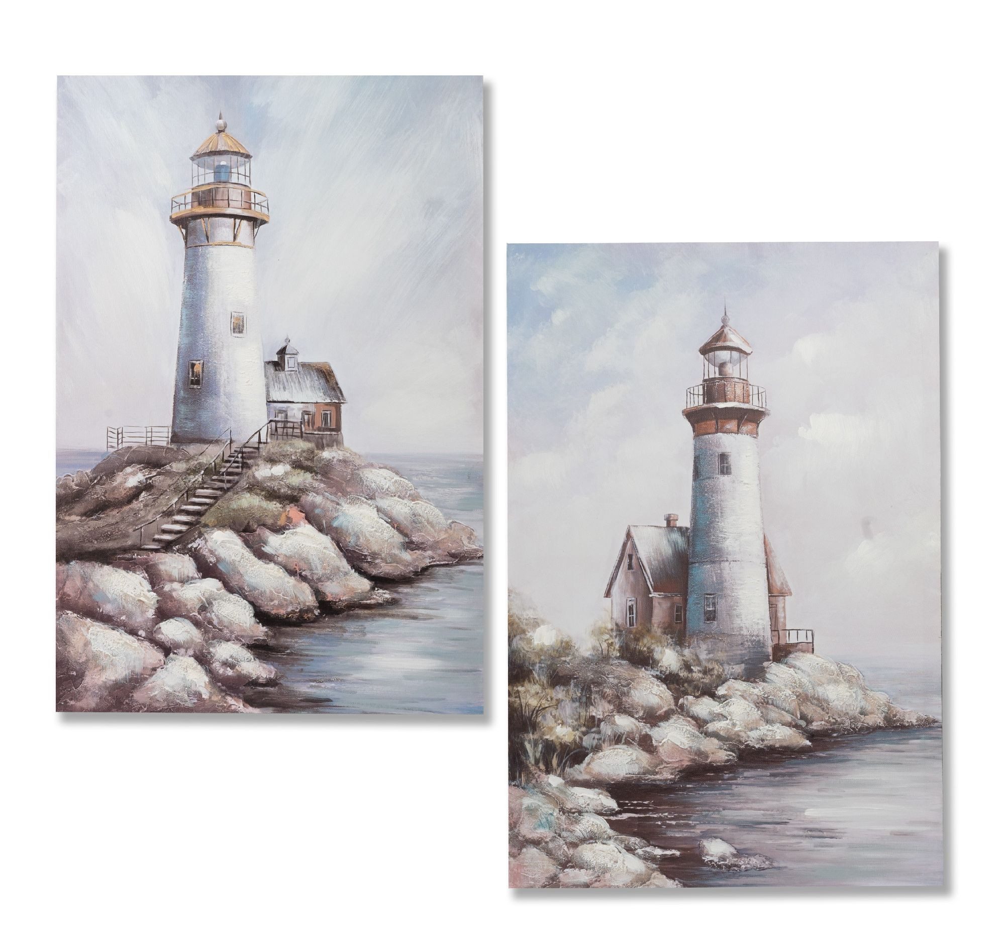 formano Leinwandbild Leinwandbilder, Leuchtturm, Höhe: 60cm, Farbe: Mehrfarbig, Motiv: Leuchtturm