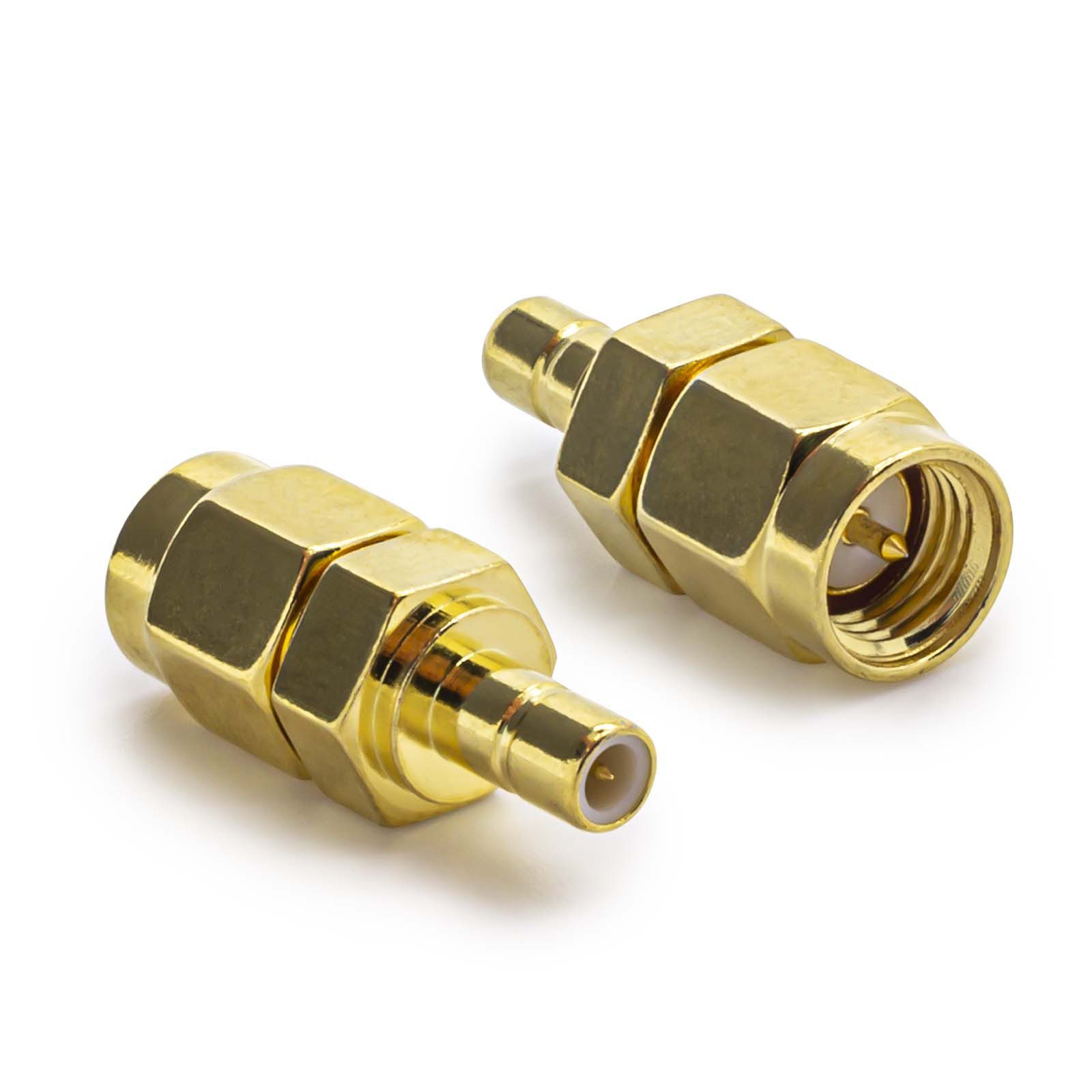 Adapter Universe HF Adapter SMB Buchse auf RP-SMA Stecker Haben Pin + Außengewinde KFZ-Adapter